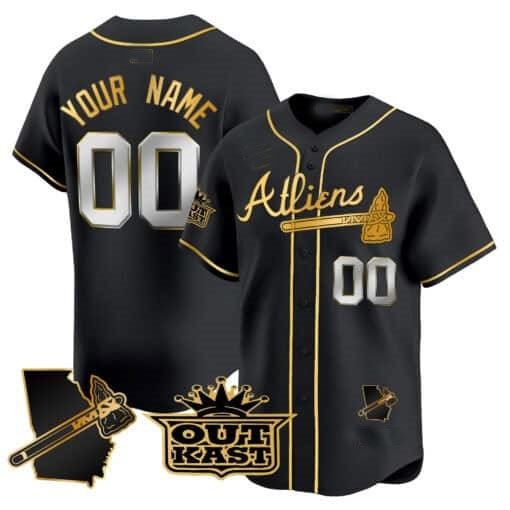 Custom Atlanta Braves Atliens Vapor Premier Limited Jersey V2 ¨C Black JEROMEN