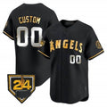 Custom Los Angeles Angels 2024 Spring Training Patch Vapor Premier Limited Jersey ¨C All Stitched-Black JEROMEN