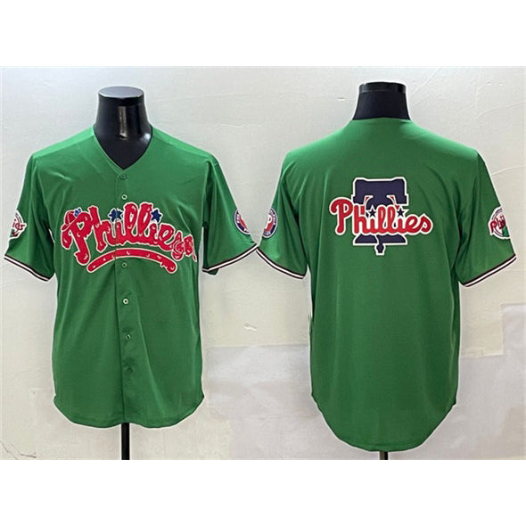 Philadelphia Phillies Team Big Logo Green JEROMEN Phanatic Limited Stitched Jersey