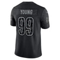 W.Commanders #99 Chase Young Black JEROMEN RFLCTV Limited Jersey