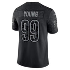 W.Commanders #99 Chase Young Black JEROMEN RFLCTV Limited Jersey