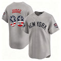 New York Yankees #99 Aaron Judge Gray JEROMEN USA 250 Fourth of July Limited Stitched Jersey