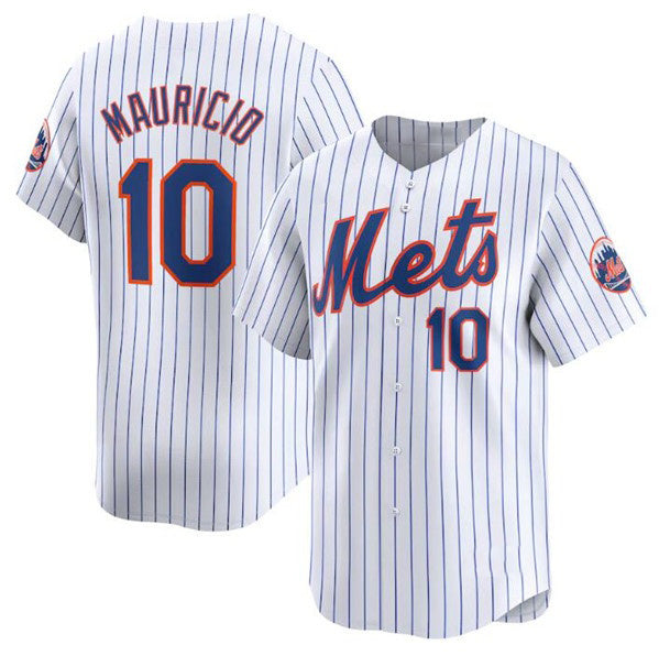 New York Mets #10 Ronny Mauricio White JEROMEN 2024 Home Limited Stitched Jersey
