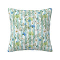 Keyword1 Hand Painted Botanical Garden Wildflowers Yellow Pillow 18x18in - Main Image